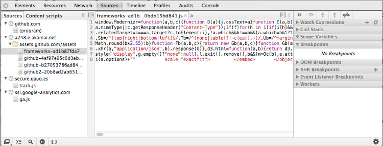 Chrome的JS调试工具 前端 小知识 js 第1张 Chrome的JS调试工具 前端 小知识 js 第1张